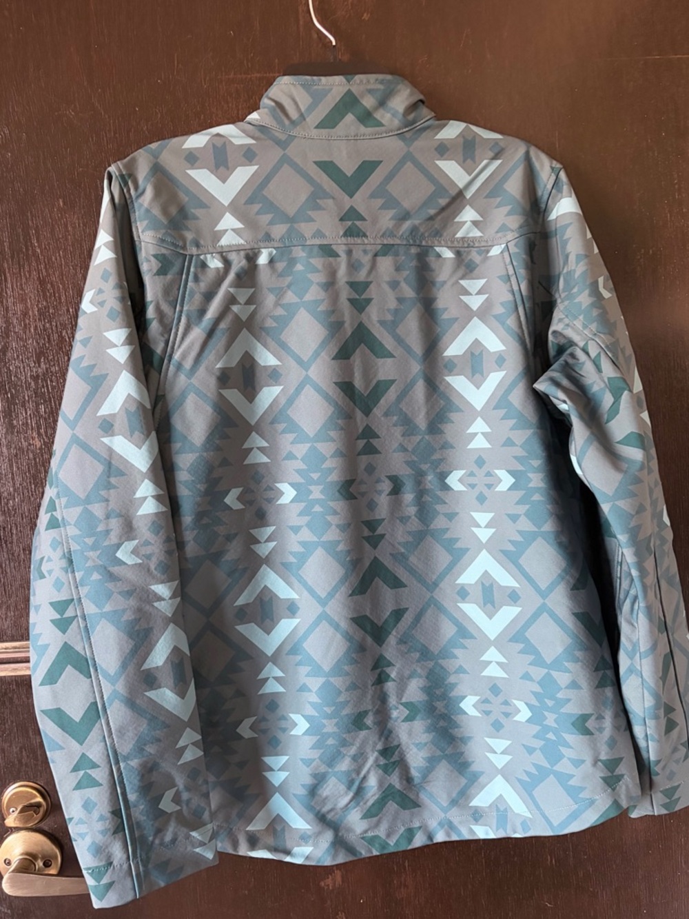 Ariat New Team Softshell Green Pinewood Print Jacket 10046488 - Picture 4 of 10